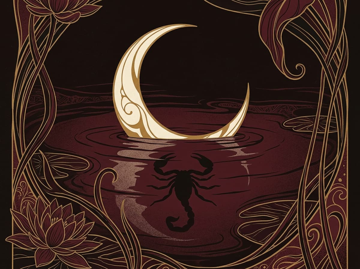 Luna en Escorpio en la carta natal: intensidad emocional y regeneración