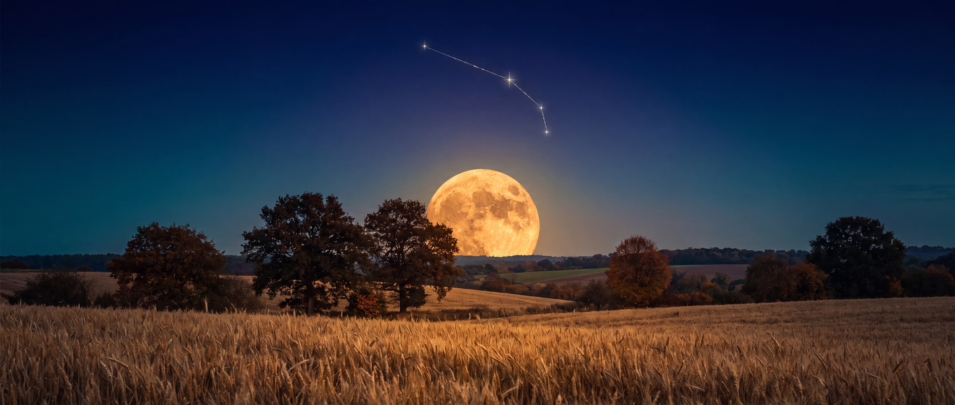 Luna llena de septiembre 2026 en Aries: la Luna de la Cosecha